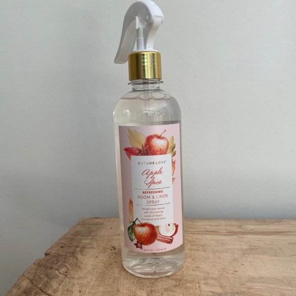 Nature Love APPLE SPICE Room & Linen Spray-Refreshing-Large 16 oz - Picture 1 of 1
